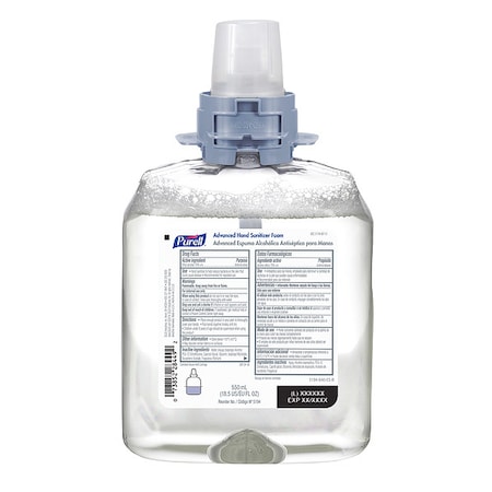 Hand Sanitizer, Cartridge, Foam, 550mL, PK4 MPN:5194-04
