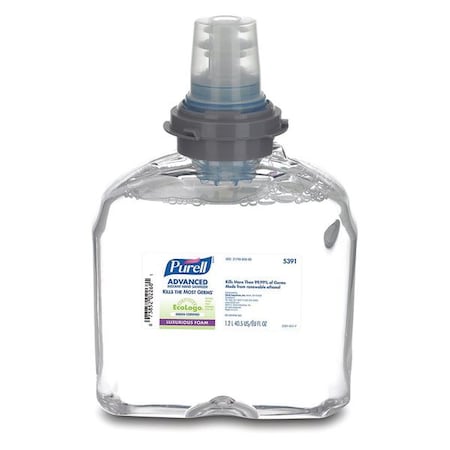Hand Sanitizer, Green Certified, Foam, 1200mL TFX Refill, PK2 MPN:5391-02
