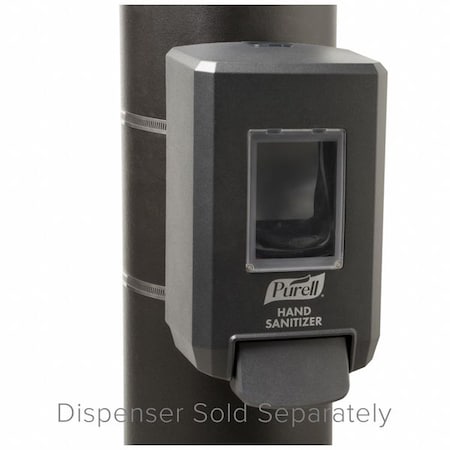 Dispenser Pole Bracket, Gray, 6