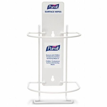 Surface Wipes Wall Bracket, Whte, 8 7/16
