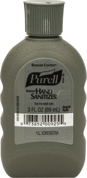 Hand Sanitizer: Gel, 3 oz, Squeeze Bottle MPN:9624-24