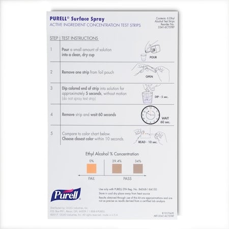 Test Strips, 6 7/8 in L, 4 in W, PK6 MPN:3341-6CTSTRP