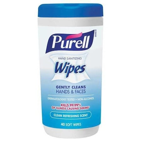 Hand Sanitizing Wipes, 40 Count Canister, PK6 MPN:9120-06-CMR