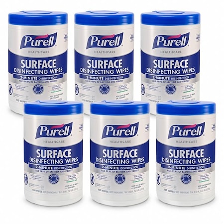 Disinfecting Wipes, 110 ct, Canister, PK6 MPN:9340-06