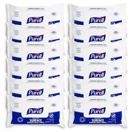 Disinfecting Wipes, 72 ct, Soft Pack, PK12 MPN:9370-12