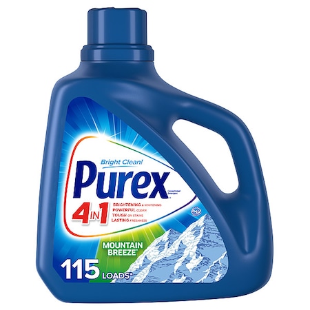 High Efficiency Laundry Detergent, 150 oz Jug, Liquid, Mountain, Blue, 4 PK MPN:05016