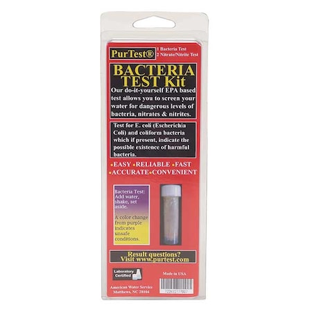 Water Test Kit, Coliform Bacteria MPN:77700
