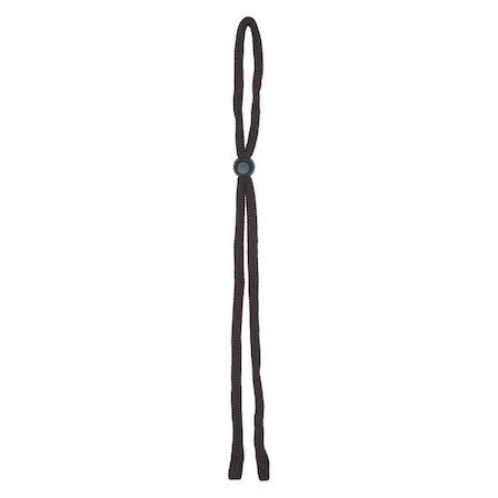 Eyewear Retainer, Black, 14 in Length, Polyester/Cotton, Slip-On Attachment MPN:CORDS9A