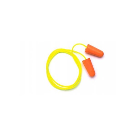 Disposable Foam Ear Plugs, Contoured-T Shape, 32 dB, Orange, 100 PK MPN:DP1001
