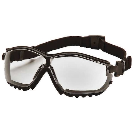 Safety Goggles, Clear Lens, H2X Anti-Fog, Direct Vented, Foam Padding, V2G Series MPN:GB1810ST