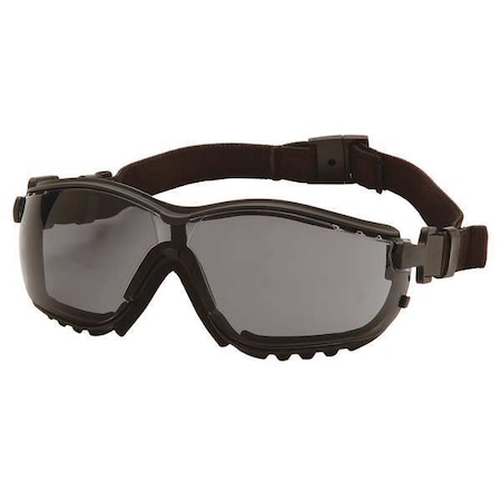 Safety Goggles, Gray Lens, H2X Anti-Fog, Direct Vented, Foam Padding, V2G Series MPN:GB1820ST