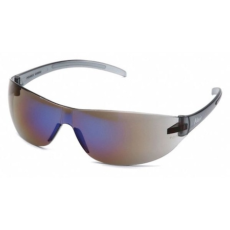 ALAIR®, Safety Glasses, Anti-Scratch, Blue Mirror Lens, Black Frame, Frameless MPN:S3275S