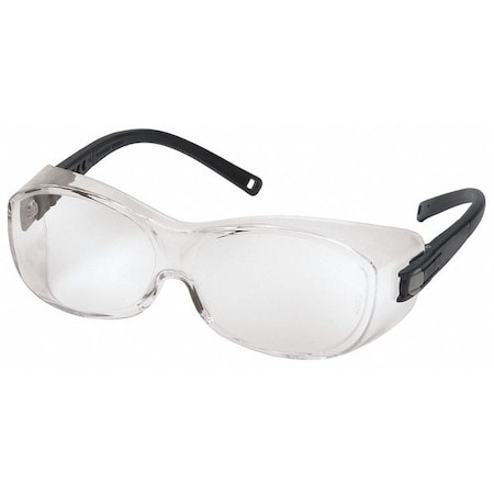 OTG (Over-the-Glass) Safety Glasses, OTS Series, Anti-Fog/Scratch/Static, Black Arm, Clear Lens MPN:S3510STJ
