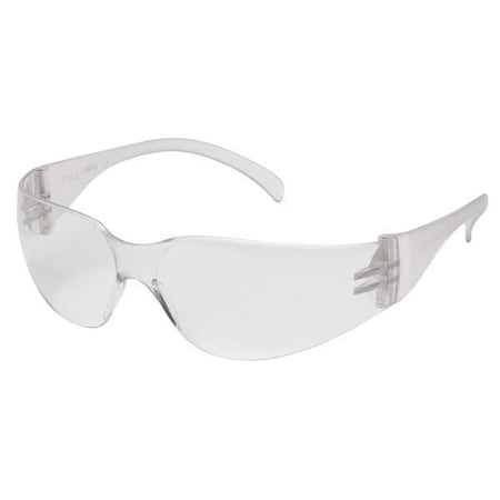 Intruder® Safety Glasses, Scratch-Resistant, Frameless Wraparound Frame, Clear Polycarbonate Lens MPN:S4110S