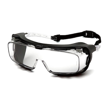 Cappture, Safety Glasses, Anti-Fog & Anti-Scratch, Clear Lens, Black Frame MPN:S9910STMRG