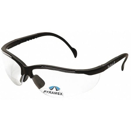 Venture II®, Reader Safety Glasses, Anti-Scratch, Clear Lens, Half-Frame, Wraparound MPN:SB1810R20