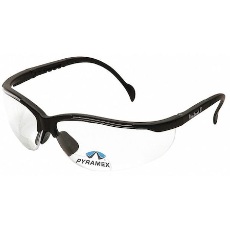 Venture II®, Reader Safety Glasses, Anti-Scratch, Clear Lens, Half-Frame, Wraparound MPN:SB1810R30