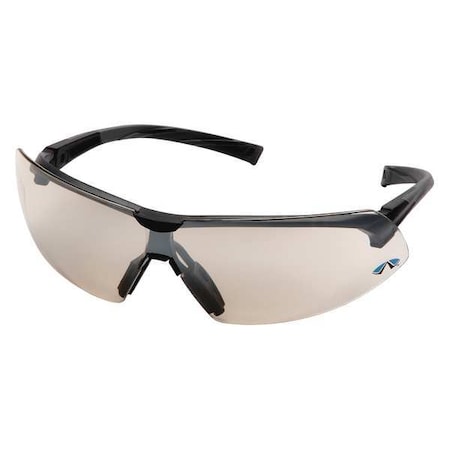 Onix®, Safety Glasses, Anti-Scratch, Gray Lens, Black/Silver Frame, Half-Frame MPN:SB4980S