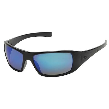 Goliath®, Safety Glasses, Anti-Scratch, Blue Lens, Black Frame, Full-Frame MPN:SB5665D