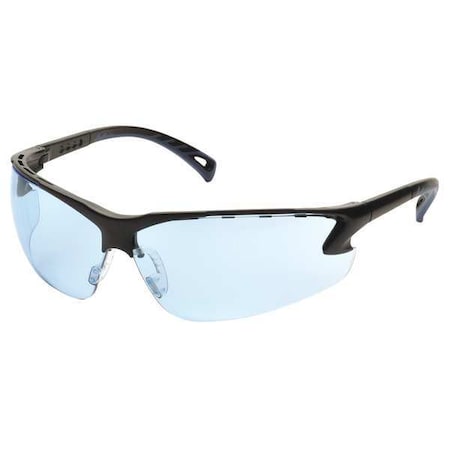 Venture 3®, Safety Glasses, Anti-Scratch, Blue Lens, Black Frame, Half-Frame MPN:SB5760D