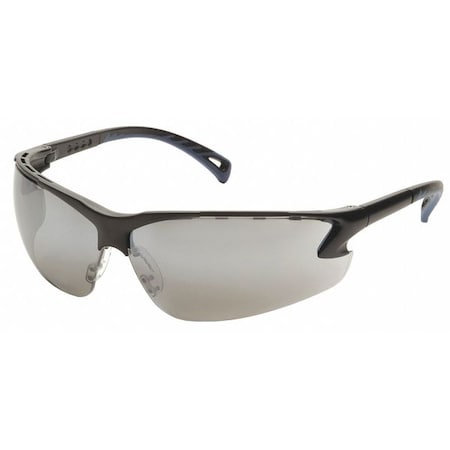 Venture 3®, Safety Glasses, Anti-Scratch, Gray Mirror Lens, Black Frame, Half-Frame MPN:SB5770D