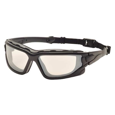 I-Force Slim, Safety Glasses, Anti-Scratch, Anti-Static, Gray Mirror Lens, Black Frame, Full-Frame MPN:SB7080SDNT