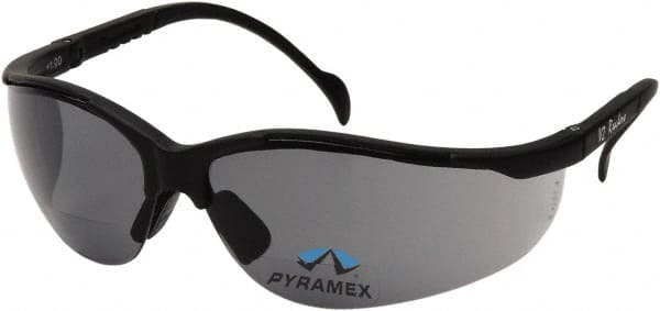 Magnifying Safety Glasses: +2, Gray Lenses, Scratch Resistant, ANSI Z87.1 & CSA Z94.3-07 MPN:SB1820R20