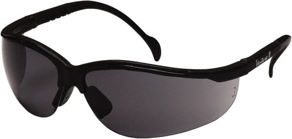 Safety Glass: Scratch-Resistant, Polycarbonate, Gray Lenses, Full-Framed, UV Protection MPN:SB1820S