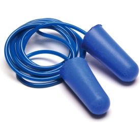 Pyramex® Metal Detectable Disposable Earplugs Corded 32dB DPD1001 100 Pairs/Box DPD1001