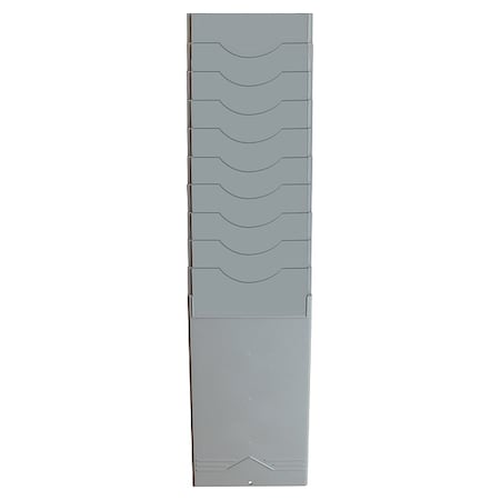 10 Pocket Time Card Rack, Putty, 16in H MPN:400-10