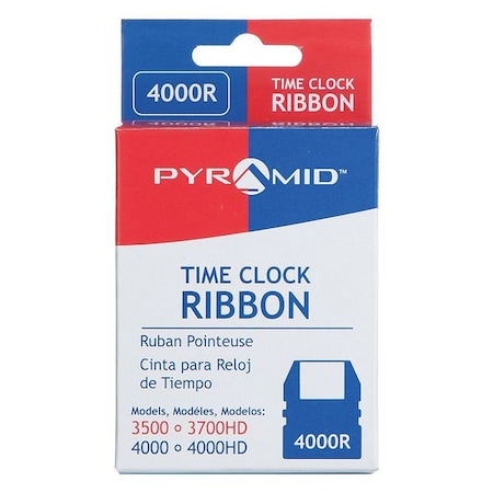 Time Clock Replacement Ribbon, Black MPN:4000R