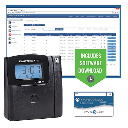 Time Clock, 5in, 5 3/4 in H MPN:TTEZEK