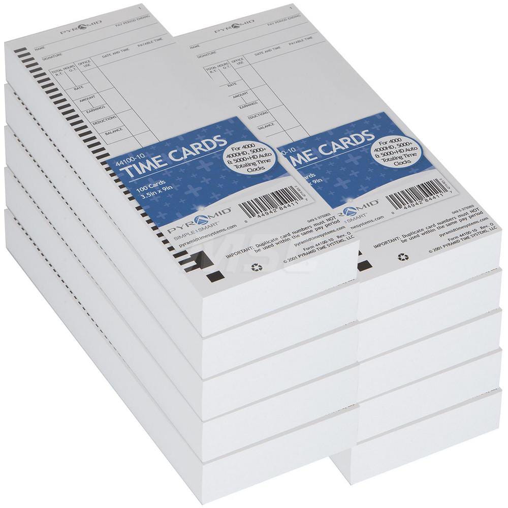 Pyramid Time Cards: 1000 Pack MPN:44100-10MB - Pkg Qty 1000