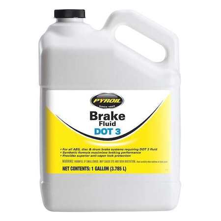 1 gal FMSS 116, SAE J-1703 Brake Fluid - Bottle MPN:PYBF-1
