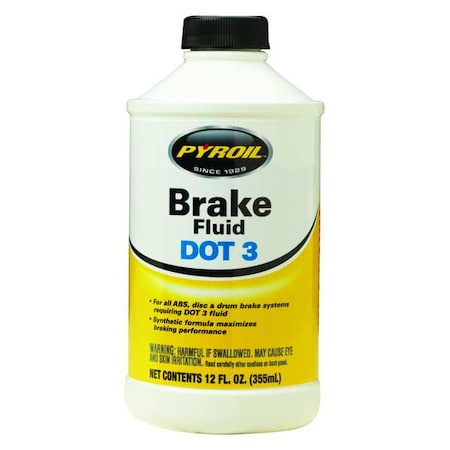 12 oz OSHA Brake Fluid - Bottle MPN:PYBF-12