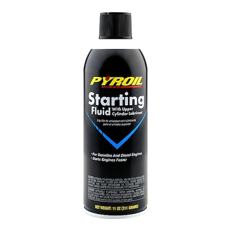 Starting Fluid, Aerosol Can, 11 oz, Diesel Engines/Gasoline Engines, 2-Cycle MPN:PYSFR11