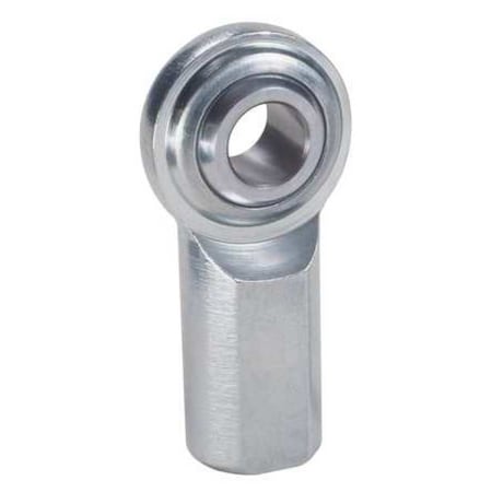 Spherical Rod End, Female Plain, 1/2 in Bore Dia, Left Hand Thread, Carbon Steel MPN:CFL8