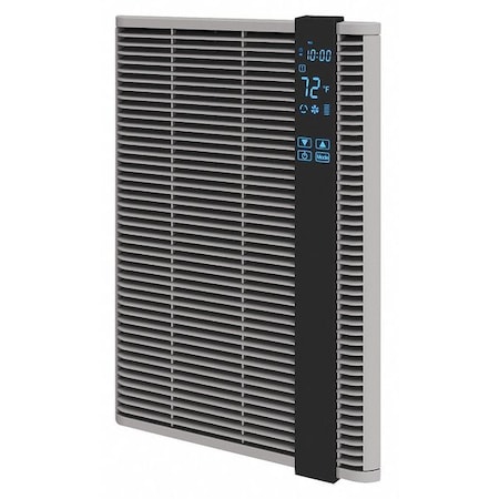 Recessed Electric Wall-Mount Heater, Recessed, 200 to 1500 W, 120V AC, Gray MPN:HT1502SS