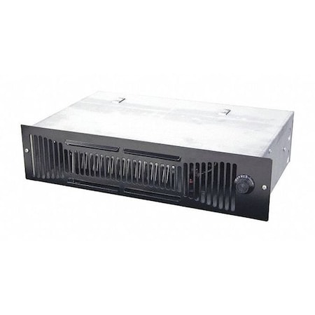 Fan Forced Toe Space Heater W/ Thermostat, 1 Phase, 120VAC, Grille: 3-5/8 in, Back Box: 3-1/2 in H MPN:QTS1500T