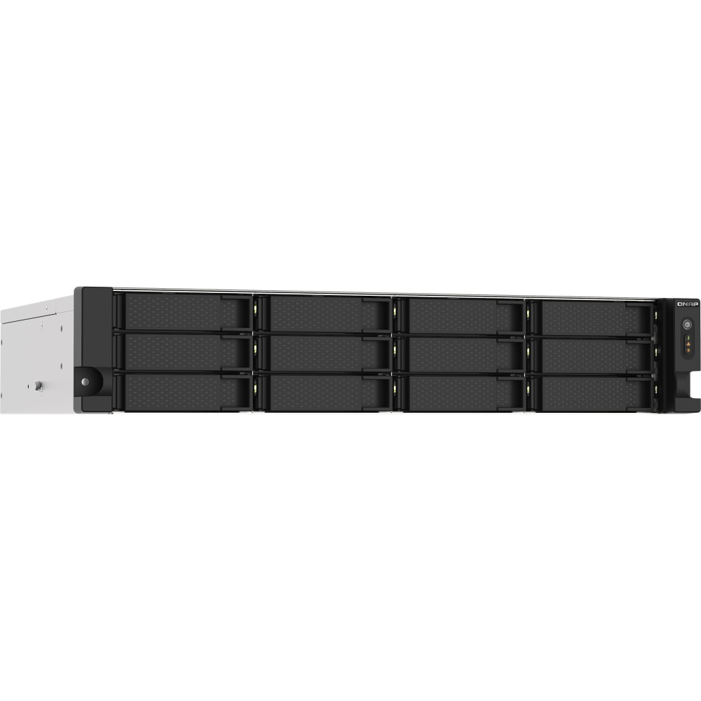 QNAP TS-1273AU-RP-8G SAN/NAS Storage System - AMD Ryzen V1500B Quad-core 2.20 GHz - 12x HDD Supported - TS1273AURP8GUS MPN:TS-1273AU-RP-8G-US