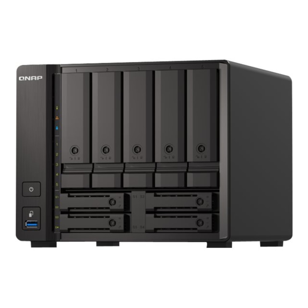 QNAP TS-H973AX-8G-US SAN/NAS Storage System - AMD Ryzen V1500B Quad-core (4 Core) 2.20 GHz - 9x HDD Supported - TSH973AX8GUS MPN:TS-H973AX-8G-US