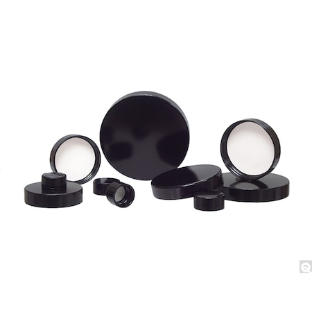 Black Phenolic Caps w/Pulp/Vinyl Liner, 70-400, Packed in Bags of 12 MPN:CAP-00315