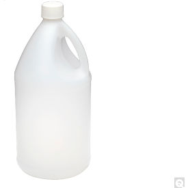 Qorpak® 135oz Natural HDPE Heavyweight Handled Round Jug w/38-439 Neck Finish Jug Only 28PK PLA-03140