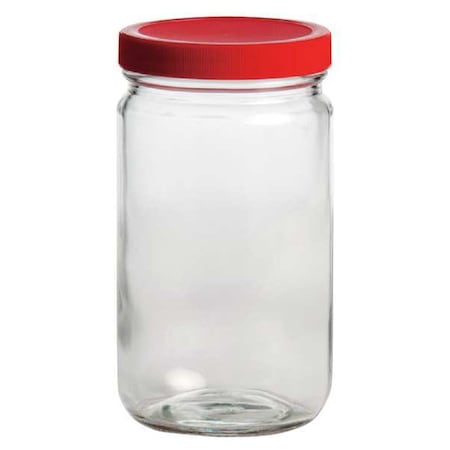 Glass Bottle, 32 oz., Clear, PK12 MPN:239542