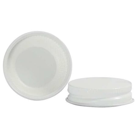 Closure, 38-400, Metal, White, PK576 MPN:CAP-00442