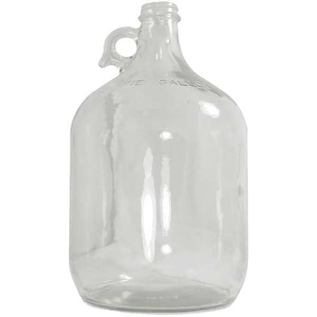 Jug, 3.79 L Capacity - mL, 1 gal Capacity - oz, Screw On Closure, Glass, Integral Shoulder Handle MPN:GLA-00838