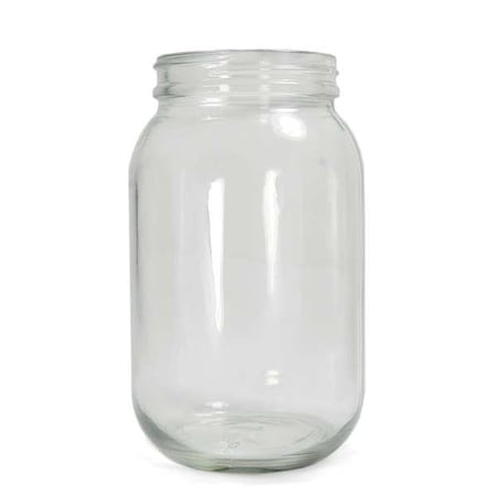 Bottle Wide Mouth Glass 128 Oz Clear, PK4 MPN:GLA-00883