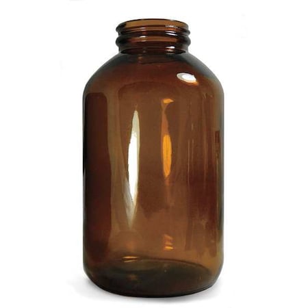 Bottle Wide Mouth Glass 16 Oz Amber, PK12 MPN:GLA-00925