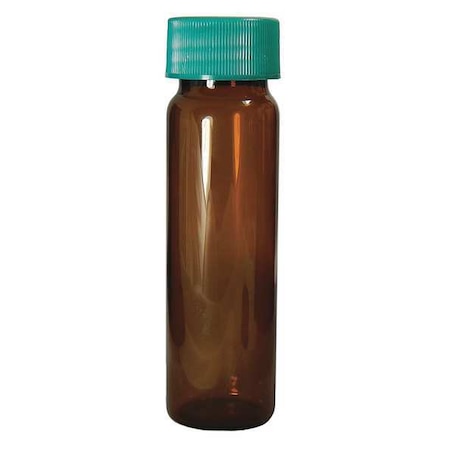 Vial with Cap, 95 mm H, Amber, PK144 MPN:GLC-01075
