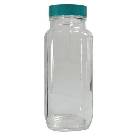 Bottle, Wide, 1/2 Oz, Square, Glass, PK48 MPN:GLC-01241